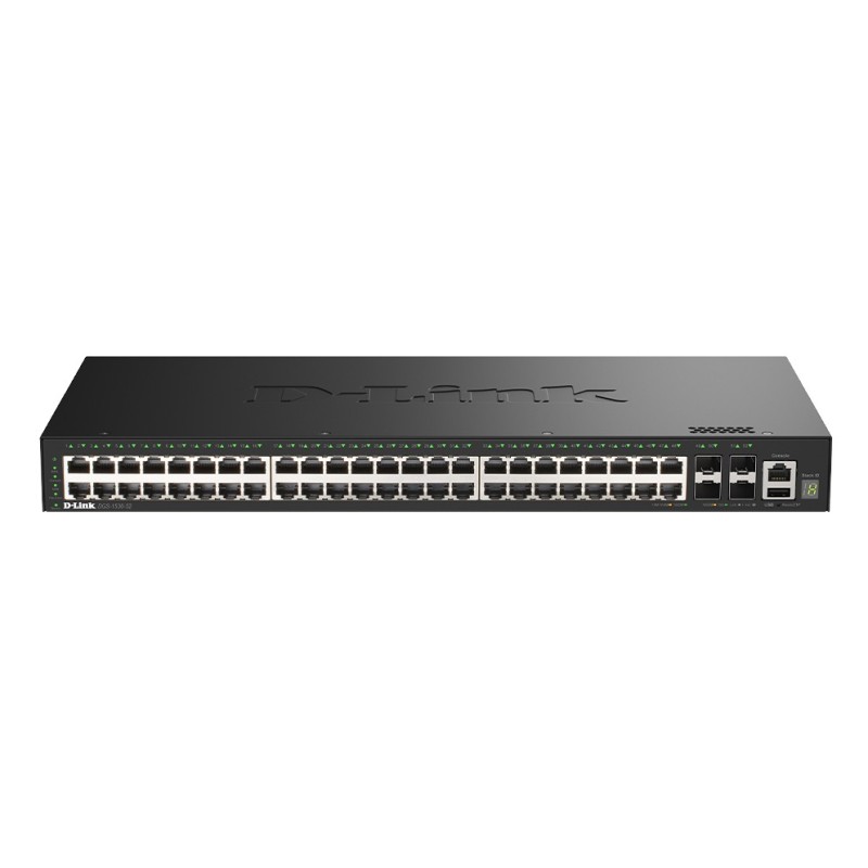 D-Link DGS-1530-52 E commutateur réseau Géré L2 Gigabit Ethernet (10 100 1000) Noir