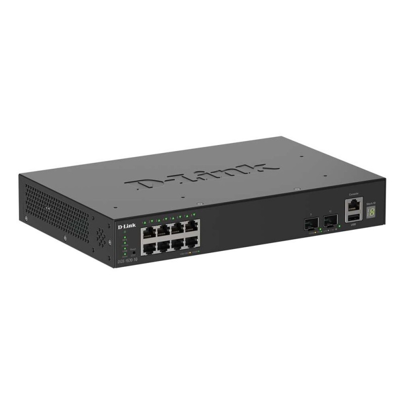 D-Link DGS-1530-10 Géré L2 Gigabit Ethernet (10 100 1000) Noir