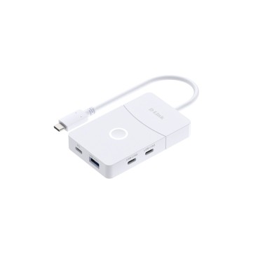 D-Link DUP-501 hub & concentrateur USB 3.2 Gen 1 (3.1 Gen 1) Type-C 5000 Mbit s Blanc