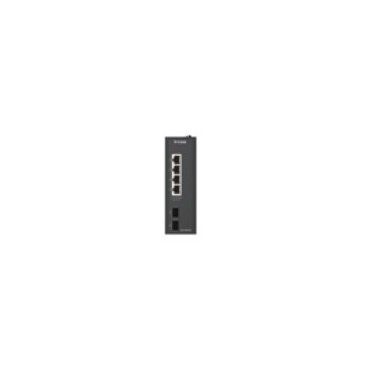 D-Link DIS-100G-06 commutateur réseau Non-géré L2 Gigabit Ethernet (10 100 1000) DIN rail Noir