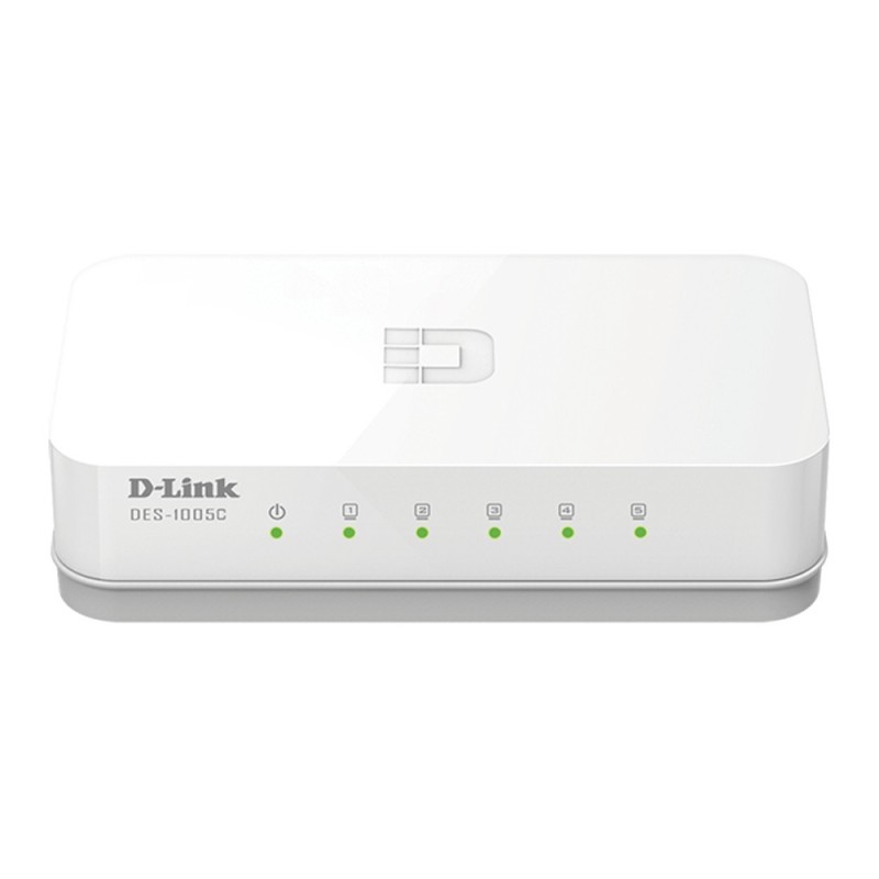 D-Link ES-1005C E Non-géré Fast Ethernet (10 100) Bureau Blanc