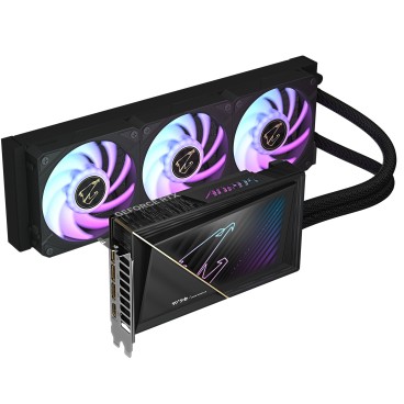 GIGABYTE AORUS GeForce RTX 5080 XTREME WATERFORCE 16G Carte Graphique - 16 Go GDDR7, 256 bits, PCI-E 5.0, 2805MHz Core Clock, 3