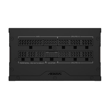 GIGABYTE AORUS ELITE P1000W ICE Alimentation - PCIe 5.0, 80 PLUS Platinum, Conception entièrement modulaire, Ventilateur de 120