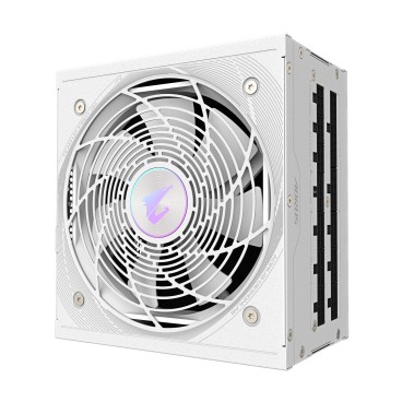 GIGABYTE AORUS ELITE P1000W ICE Alimentation - PCIe 5.0, 80 PLUS Platinum, Conception entièrement modulaire, Ventilateur de 120