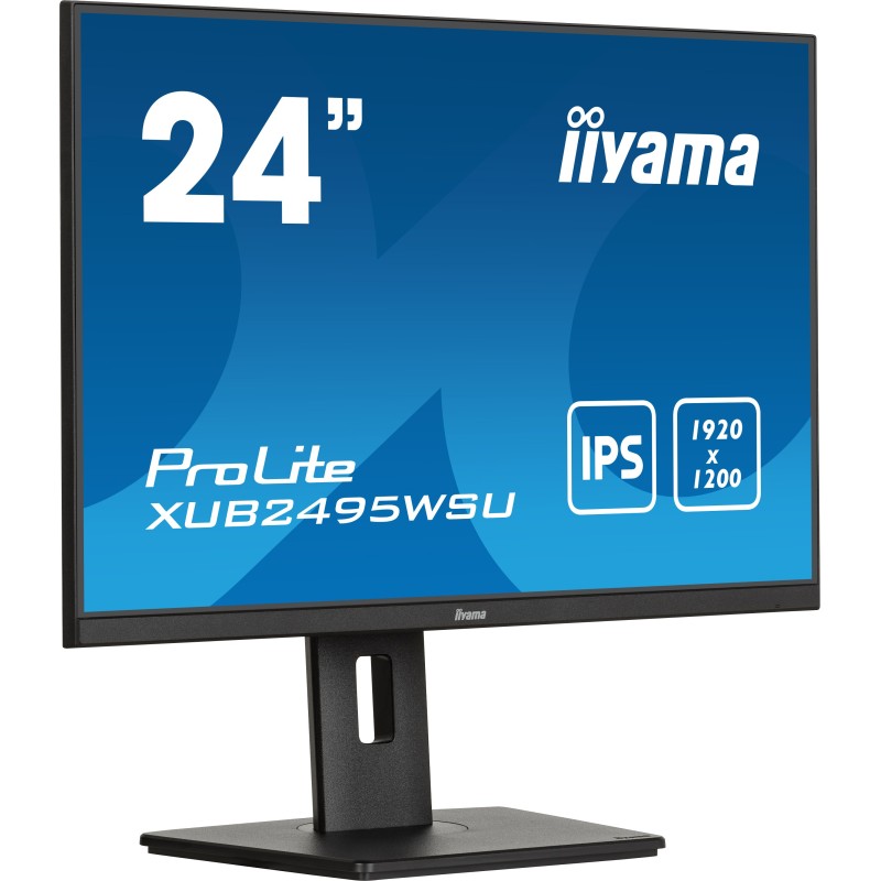 iiyama ProLite XUB2495WSU-B7 écran plat de PC 61,2 cm (24.1") 1920 x 1200 pixels 4K Ultra HD LED Noir