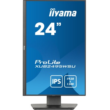 iiyama ProLite XUB2495WSU-B7 écran plat de PC 61,2 cm (24.1") 1920 x 1200 pixels 4K Ultra HD LED Noir