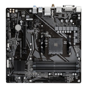 GIGABYTE A520M DS3H AC Carte Mère - Processeurs AMD Ryzen 5000 Series, VRM 5+3 phases, jusqu'à 4733 MHz DDR5 (OC), 1xPCIe 3.0