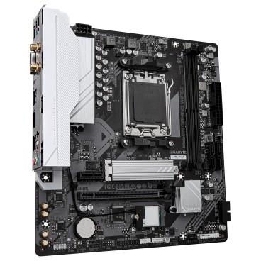 GIGABYTE B650M GAMING WIFI6E Carte Mère - Processeurs AMD Ryzen Série 9000, VRM 5+2+2 phases, jusqu'à 6400 MHz DDR5 (OC),