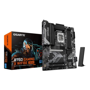GIGABYTE B760 GAMING X WIFI6E GEN5 Carte Mère – Compatible avec les processeurs Intel Core 14e génération, VRM 8+1+1 phases,