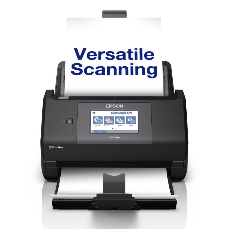Epson WorkForce ES-590W Alimentation feuille à feuille de scanner 600 x 600 DPI A4 Noir