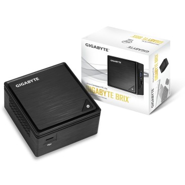 GIGABYTE GB-BPCE-3455 barebone PC  poste de travail 0,69L mini PC Noir J3455 BGA 1296 1,5 GHz