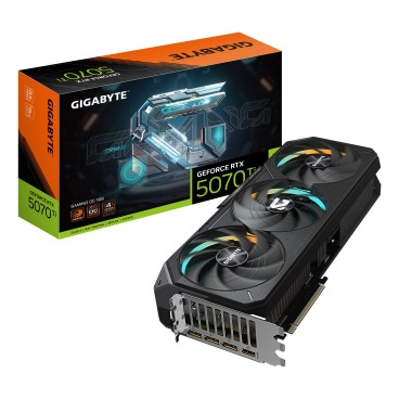 GIGABYTE GeForce RTX 5070 Ti GAMING OC 16G Carte Graphique - 16 Go GDDR7, 256 bits, PCI-E 5.0, 2588 MHz Core Clock, 3 x DP