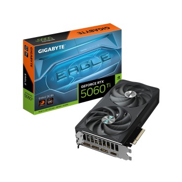 GIGABYTE GeForce RTX 5060 Ti EAGLE OC 8G Carte Graphique – 8 Go GDDR7, 128 bits, PCI-E 5.0, 2617 MHz Fréquence du processeur, 3