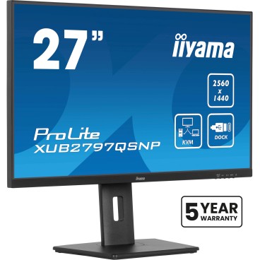 iiyama ProLite XUB2797QSNP-B1 écran plat de PC 68,6 cm (27") 2560 x 1440 pixels Quad HD LED Noir