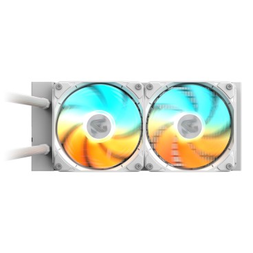 GIGABYTE GAMING 240 ICE Refroidisseur Liquide pour CPU - 2x120mm Ventilateurs ARGB, mécanisme d’emboîtement coulissant,