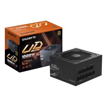 GIGABYTE UD1000GM PG5 V2 Bloc d’Alimentation – PCIe Gen 5.1, 80 PLUS Gold, Conception entièrement modulaire, Ventilateur 120