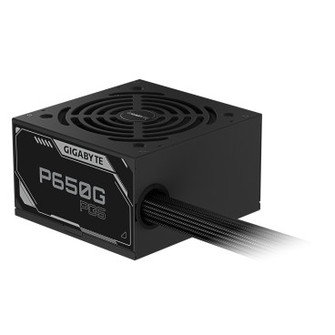 GIGABYTE P650G PCIE 5.1 Alimentation – PCIe 5.1, 80 PLUS Silver, ventilateur 120mm, compatible ATX 3.1, prise EU