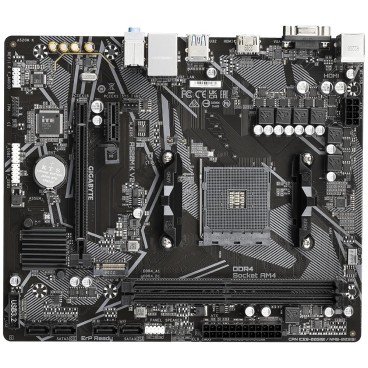 GIGABYTE Carte mère A520M K V2 - Prend en charge les processeurs AMD Ryzen série 5000 AM4, jusqu'à 5100MHz DDR4 (OC), PCIe Gen3