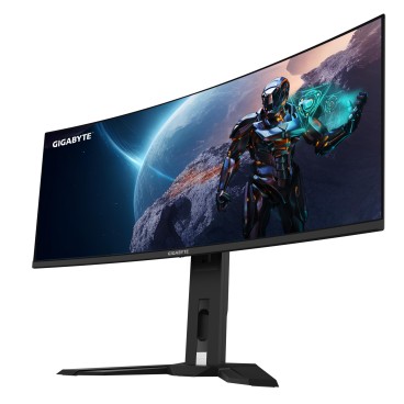 GIGABYTE Moniteur de jeu courbé OLED WQHD MO34WQC 34" - 3440 x 1440, 175Hz, 0.03ms, KVM, 250 cd m², FreeSync Premium Pro,
