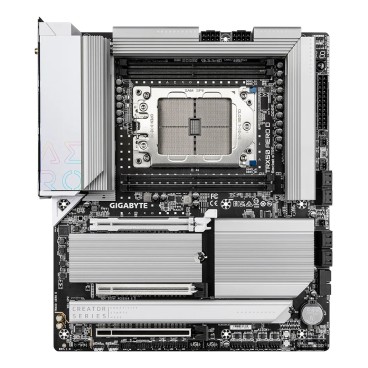 GIGABYTE TRX50 AERO D Carte mère - Compatible avec AMD Ryzen Threadripper 9000 Series CPUs, 16+8+4 Phases Digital VRM, up to