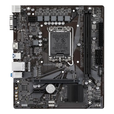 GIGABYTE H610M H V2 Carte mère - Compatible avec processeurs Intel Core 14th CPUs, 4+1+1 Hybrid Digital VRM, up to 5600MHz
