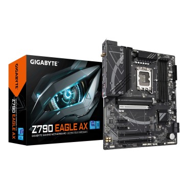 GIGABYTE Z790 EAGLE AX Carte mère - Prend en charge les processeurs Intel Core de 14e génération, VRM numérique 12+1+1 phases,