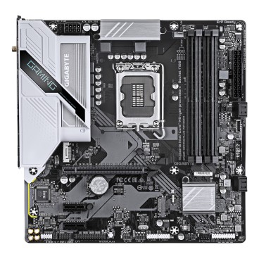 GIGABYTE B760M GAMING PLUS WIFI DDR4 Carte mère - Compatible avec les processeurs Intel Core de 14e génération, VRM 4+1+1