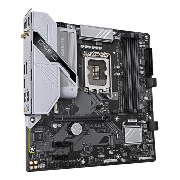 GIGABYTE B760M GAMING PLUS WIFI DDR4 Carte mère - Compatible avec les processeurs Intel Core de 14e génération, VRM 4+1+1