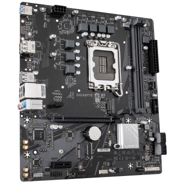 GIGABYTE H610M D3W DDR4 Carte mère - Compatible avec les processeurs Intel Core de 14e génération, VRM 5+1+1 phases, jusqu'à