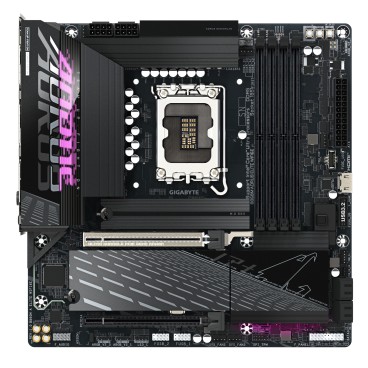 GIGABYTE B860M AORUS ELITE WIFI6E Carte mère - Processeurs Intel Core Ultra, VRM 12+1+2+1 phases, jusqu'à 9200MHz DDR5, 1xPCIe