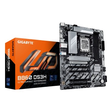 GIGABYTE B860 DS3H Carte mère - Processeurs Intel Core Ultra, VRM 8+1+2+2 phases, jusqu'à 9066MHz DDR5, 1xPCIe 5.0 + 1xPCIe 4.0