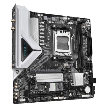 GIGABYTE B840M EAGLE WIFI6 Carte Mère – Processeurs AMD Ryzen 9000, 5+2+2 phases VRM, jusqu’à 7600 MHz DDR5 (O.C.), 1 x M.2
