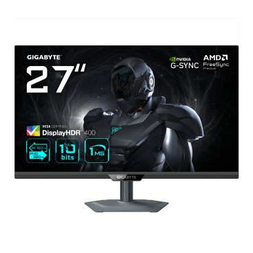 GIGABYTE G27U Moniteur de jeu 27” 4K UHD - Mode double (4K 160Hz ou FHD 320Hz), 3840 x 2160, 1ms, 350 cd m², FreeSync Premium,
