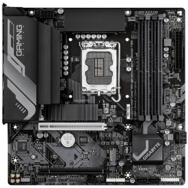 GIGABYTE B760M GAMING X DDR4 GEN5 Carte Mère – Compatible avec les processeurs Intel Core 14e génération, VRM 8+1+1 phases,