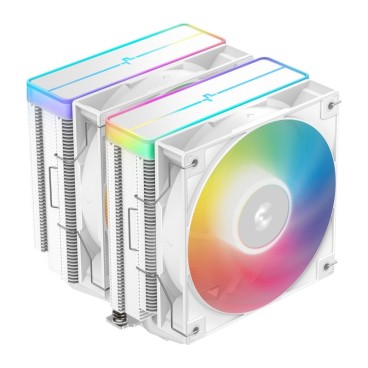 DeepCool AG620 WH ARGB V2 Carte SIM, Carte-mère Refroidisseur d'air 12 cm Blanc 1 pièce(s)