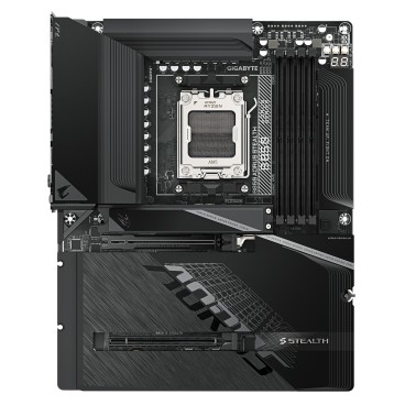 GIGABYTE B850 AORUS STEALTH Carte Mère – Processeurs AMD Ryzen 9000 Series, VRM numérique 14+2+2 phases, jusqu’à 8200 MHz DDR5