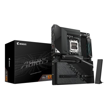 GIGABYTE X870 AORUS STEALTH Carte Mère - Prend en charge les processeurs AMD Ryzen 9000, VRM numérique 16+2+2 phases, jusqu’à