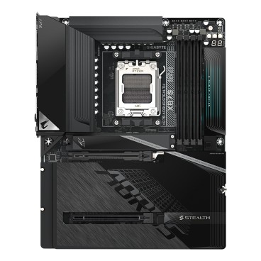 GIGABYTE X870 AORUS STEALTH Carte Mère - Prend en charge les processeurs AMD Ryzen 9000, VRM numérique 16+2+2 phases, jusqu’à