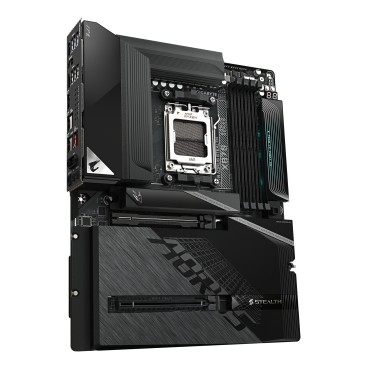 GIGABYTE X870 AORUS STEALTH Carte Mère - Prend en charge les processeurs AMD Ryzen 9000, VRM numérique 16+2+2 phases, jusqu’à