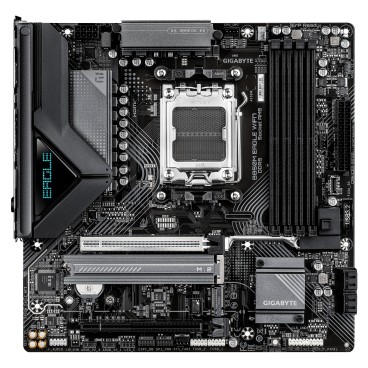 GIGABYTE B850M EAGLE WIFI7 Carte Mère – Processeurs AMD Ryzen 9000 Series, VRM numérique 8+2+2 phases, jusqu’à 8200 MHz DDR5