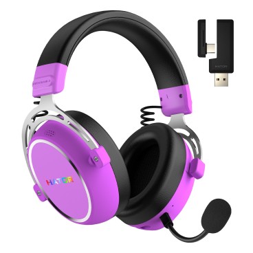 HATOR Hypergang 3 Wireless Casque Sans fil Arceau Gaming USB Type-C   USB Type-A Bluetooth Violet