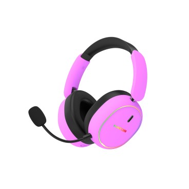 HATOR Phoenix 2 Wireless Casque Avec fil &sans fil Arceau Gaming USB Type-C   USB Type-A Bluetooth Violet