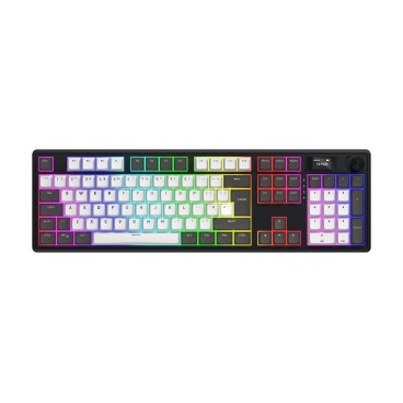 HATOR Skyfall Pro Wireless 100 clavier Gaming USB + RF Wireless + Bluetooth QWERTY Anglais britannique Noir, Gris