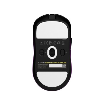 HATOR Quasar 3 Ultima 8K Wireless souris Gaming Droitier RF Wireless + Bluetooth + USB Type-C Optique 30000 DPI