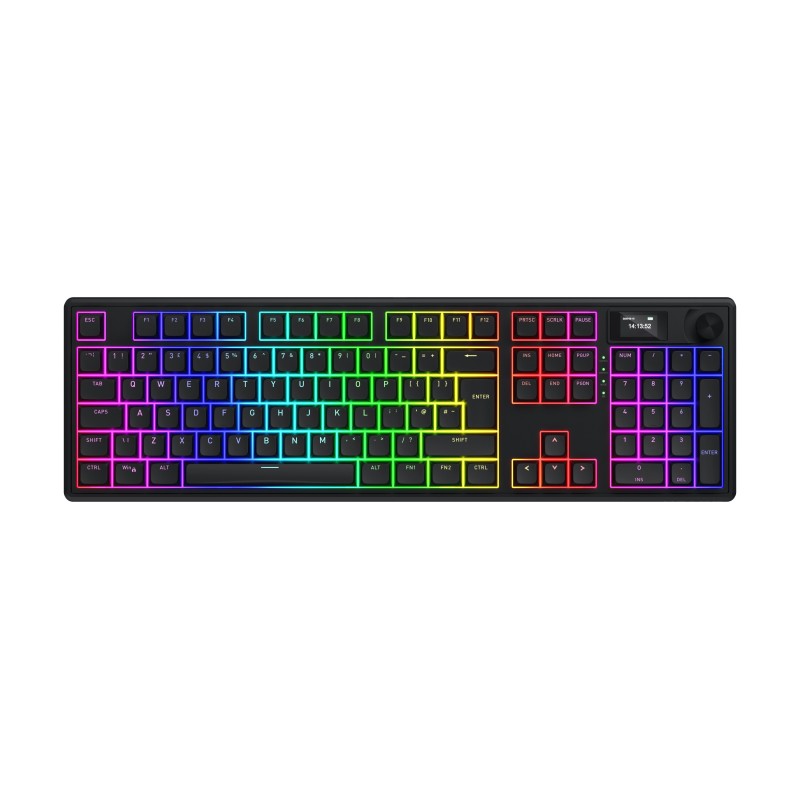 HATOR Skyfall 100 Pro Wireless clavier Gaming USB + RF Wireless + Bluetooth QWERTY Anglais Noir