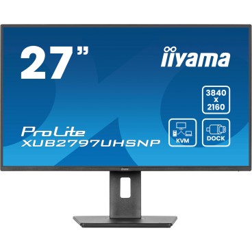iiyama ProLite XUB2797UHSNP-B1 écran plat de PC 68,6 cm (27") 3840 x 2160 pixels 4K Ultra HD LED Noir