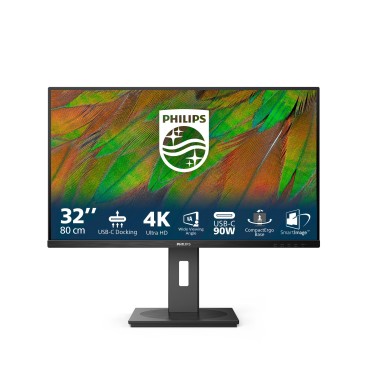 Philips 3000 series 32B1U3900 00 écran plat de PC 80 cm (31.5") 3840 x 2160 pixels 4K Ultra HD LCD Noir