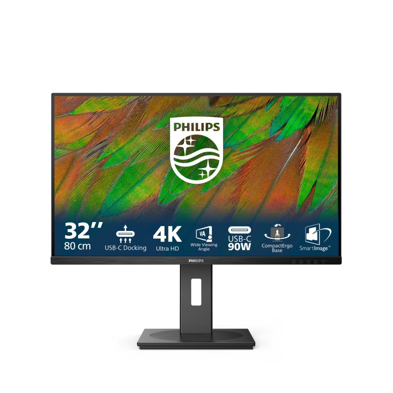 Philips 3000 series 32B1U3900 00 écran plat de PC 80 cm (31.5") 3840 x 2160 pixels 4K Ultra HD LCD Noir