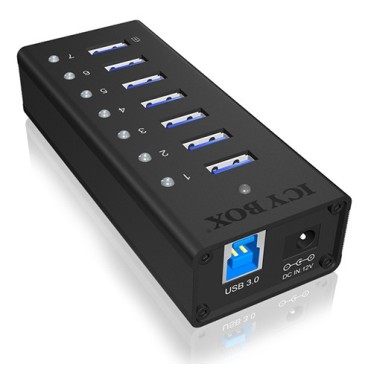 ICY BOX IB-AC618 5000 Mbit s Noir