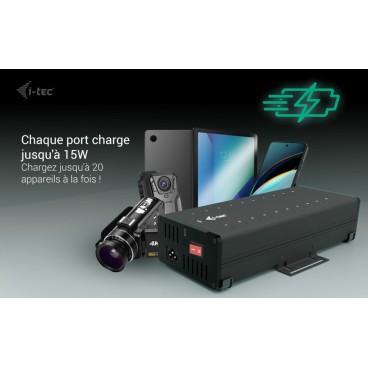 i-tec USB-C USB-A Metal Charging + data HUB, 15W per port, 20x USB-C